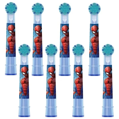 ORAL-B (P&G) 8x Oral-B Pro Kids 3+ Aufsteckbürsten Spiderman Bürstenköpfe für Zahnbürste Neu