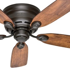 Hunter Fan 42 inch New Bronze Indoor Ceiling Fan with Pull Chain and No Light