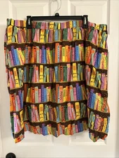 ModCloth Literary Skirt Library Books Book Academia Cotton Teacher 3X
