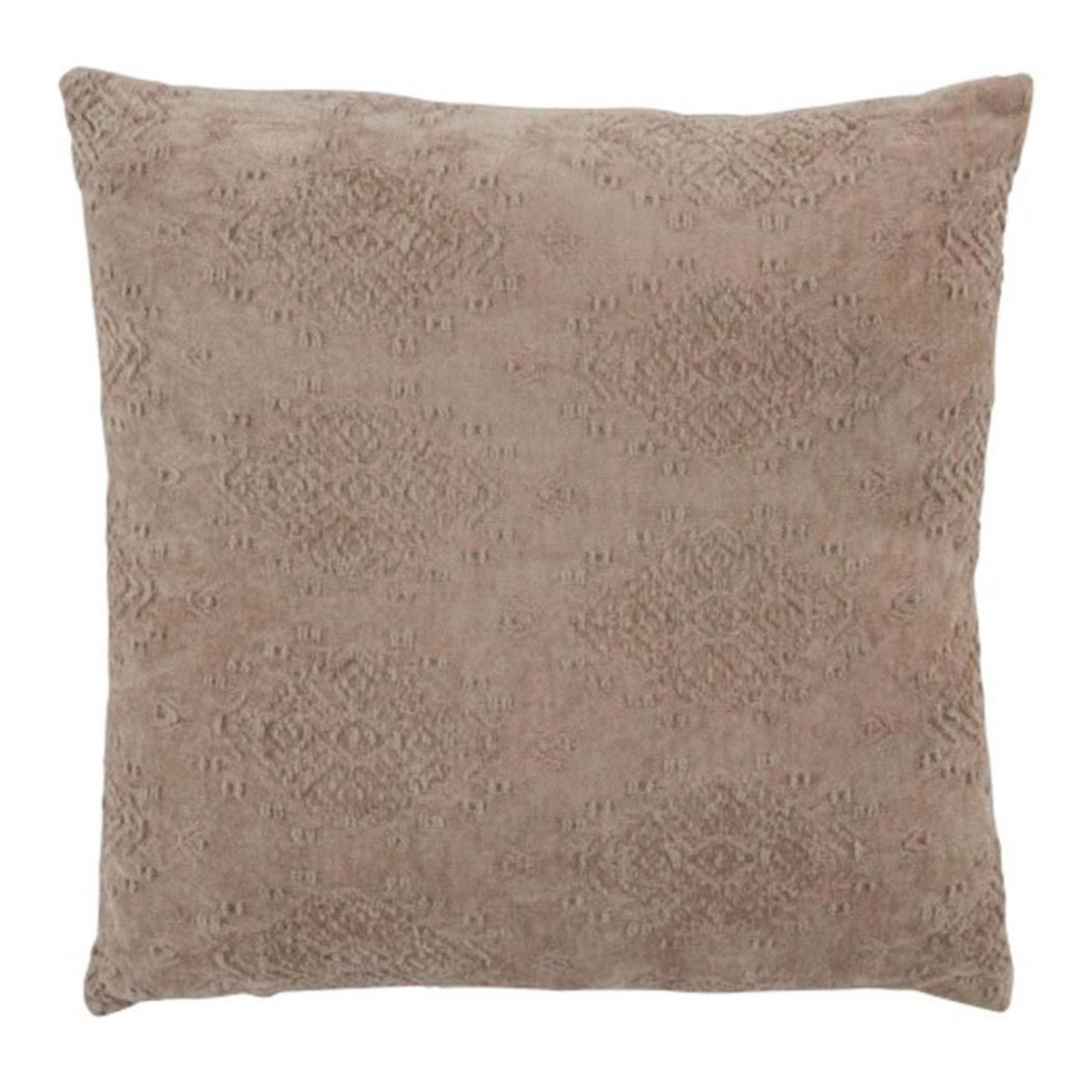 Coussin Fayola 45x45 cm naturel pour soulager le dos sur une chaise ferme