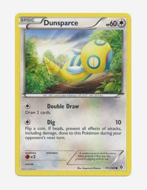Pokemon - Dunsparce 111/149 - Boundaries Crossed - NM/M