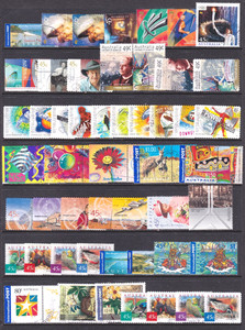 Australia collection of over 50 good used 2000-2001 stamps
