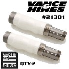 2 Vance & Hines Quiet Baffle Shortshot Staggered Sideshot Big Shots Softail Dual
