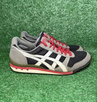 Vintage ASICS Onitsuka TIGER Ultimate 81 Men Size 8 Black Red Grey Shoes Sneaker
