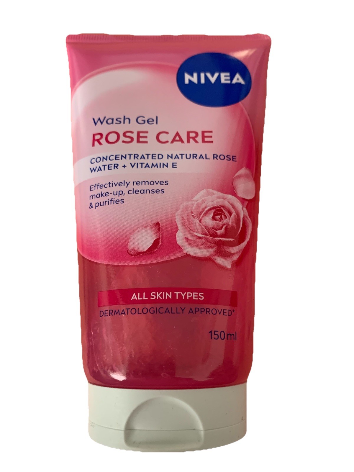 Nivea Rose Care 2x150ml Face Wash Gel with Natural Rose Water & Vitamin E