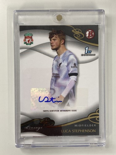 TOPPS LIVERPOOL LINEAGE 2023 LUCA STEPHENSON LIVERPOOL AUTO .