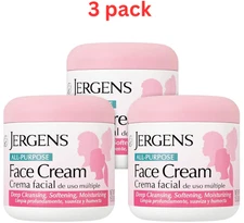 Jergens All Purpose Face Cream Deep Cleansing Facial Cream 15oz 3pk