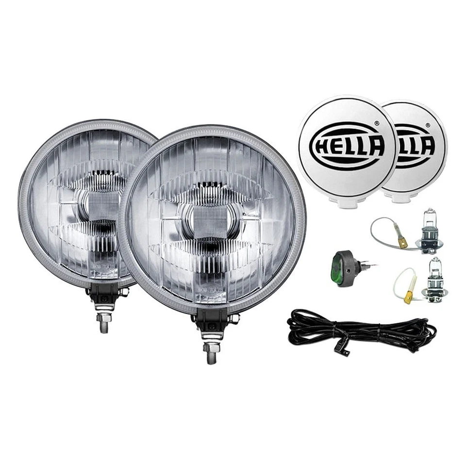 Hella 005750941 500FF-Series 6.4" 2x55W Round Driving Beam Lights Foto 2 de 4