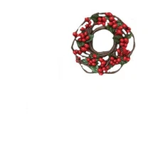 CWI Gifts Pip Twig Wreath Rings 1" – Red Wreath Decor for Door & Candle Use