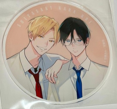 Gratte x Animate Cafe Acrylic Coaster  Tongue From Love  BL Comic Bonus Item