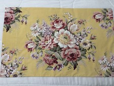 Vintage Ralph Lauren Sophie Brook Standard Pillowcase Cotton Yellow Floral EUC