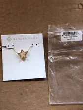 KENDRA SCOTT GOLD TONE JAE STAR SHORT PENDANT NECKLACE #970