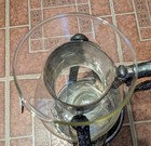 Vintage Art Nouveau, Silver Plate & Glass,Tilting Coffee Carafe, Warming Stand — photo 7