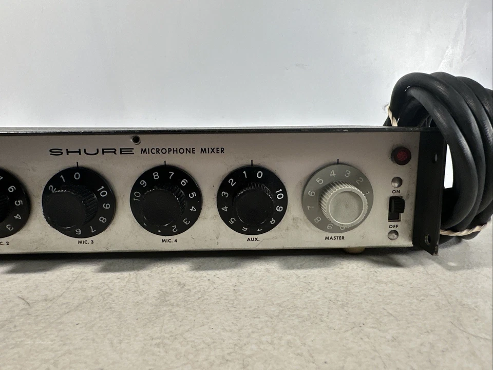 Shure Brothers Microphone Mixer M68FC Vintage Mic Mixer Power On Tested Only - Image 4 of 4