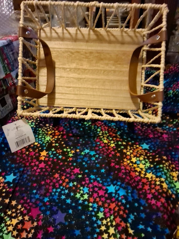 Rattan Style Storage Basket  9"×12" x3"  - Image 2 of 4