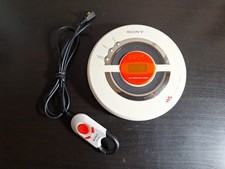 FOR PARTS/REPAIR - Sony CD Walkman D-EJ100 White Red Portable Player