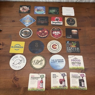 23 Beer Bar Pulp board Paper Coasters Variety