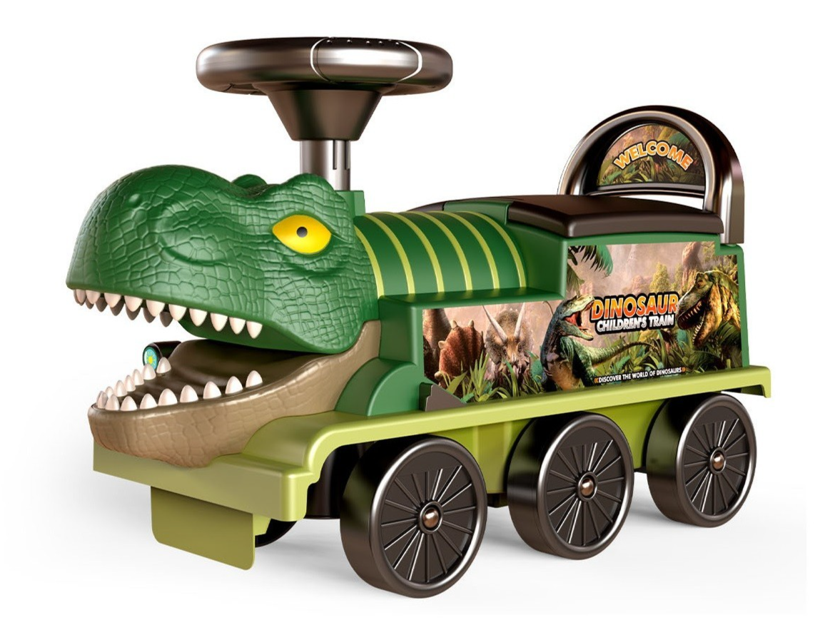 6V Ride On Dinosaur Train Electric Ride On Toy Car for Toddlers Sammar Gifts