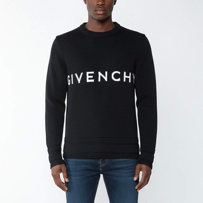 Givenchy Black 4G Logo Cotton Knit Pullover M