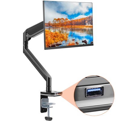 Single Monitor Arm Mount Desk Stand for 13''-35'' Screen up to 26.4 lbs VESA