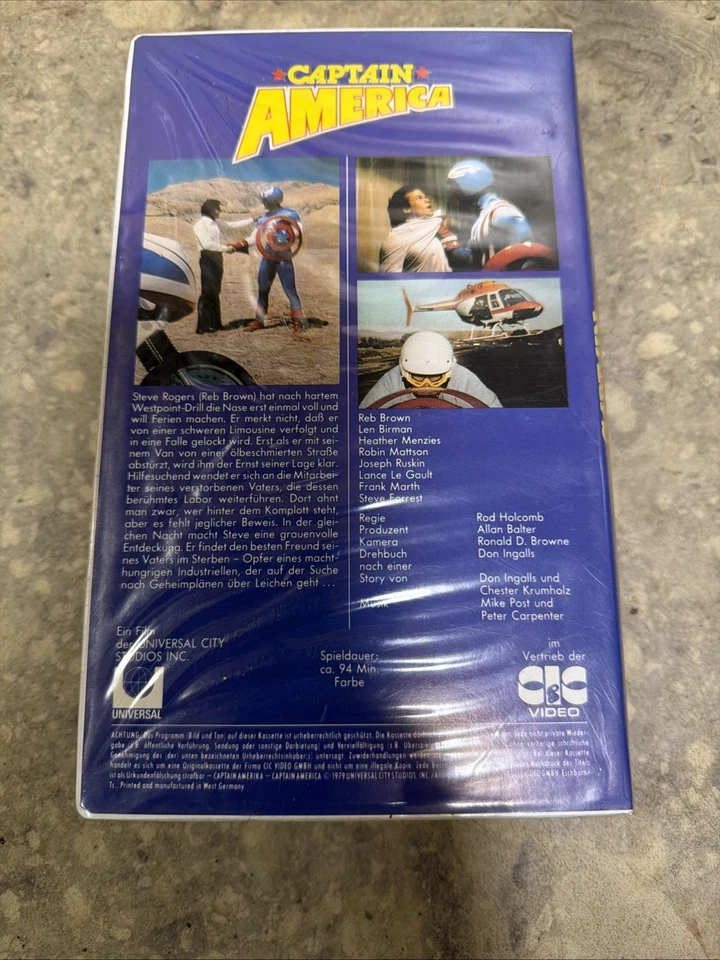 Captain America 1979 VHS German PAL CIC Video Reb Brown Len Birman - Bild 3 von 4