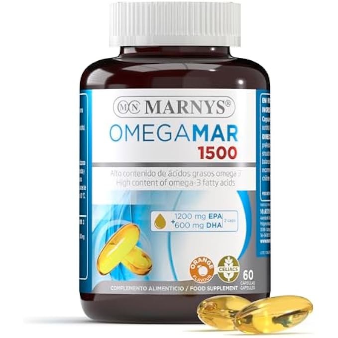 Marnys Omegamar 1500 Omega 3 - DHA e EPA Protezione Cuore - 60 Perle