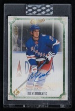 2021-22 Upper Deck Clear Cut Champ's Rookie Auto Green Nils Lundkvist 24/25