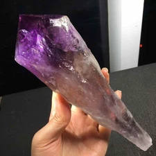 700g Natural Uruguay Amethyst Quartz Point Scepter Crystal Energy Reiki Decor