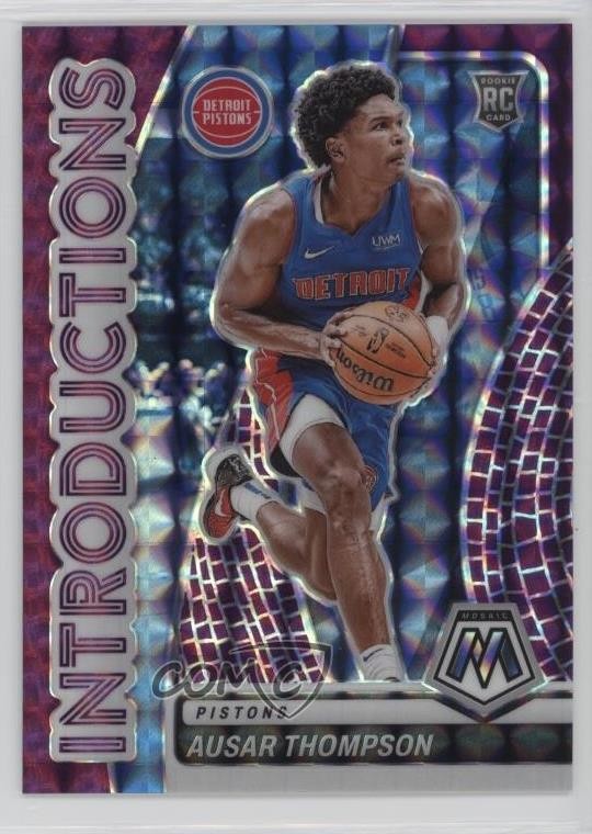 2023 Mosaic Introductions Purple Prizm 27/99 Ausar Thompson #12 Rookie RC 02ez