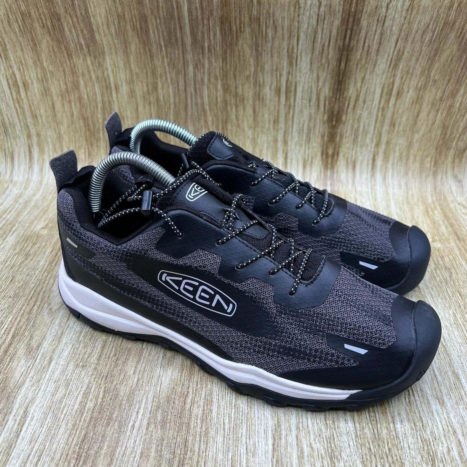 Keen Wanduro Speed Men's Size 7 Black Grey Hiking Shoes Trail Sneakers 1028738
