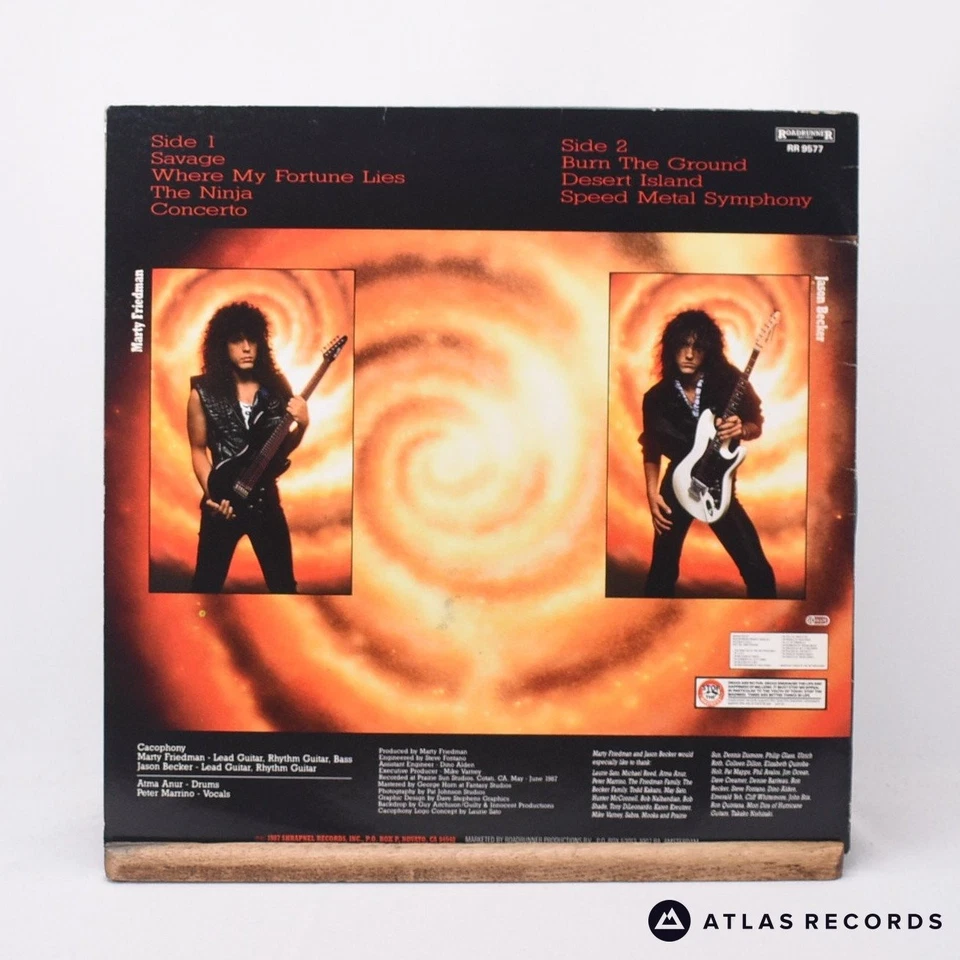 Marty Friedman Speed Metal Symphony A B LP Album Vinyl Record RR 9577 - VG+/EX Foto 3 de 4