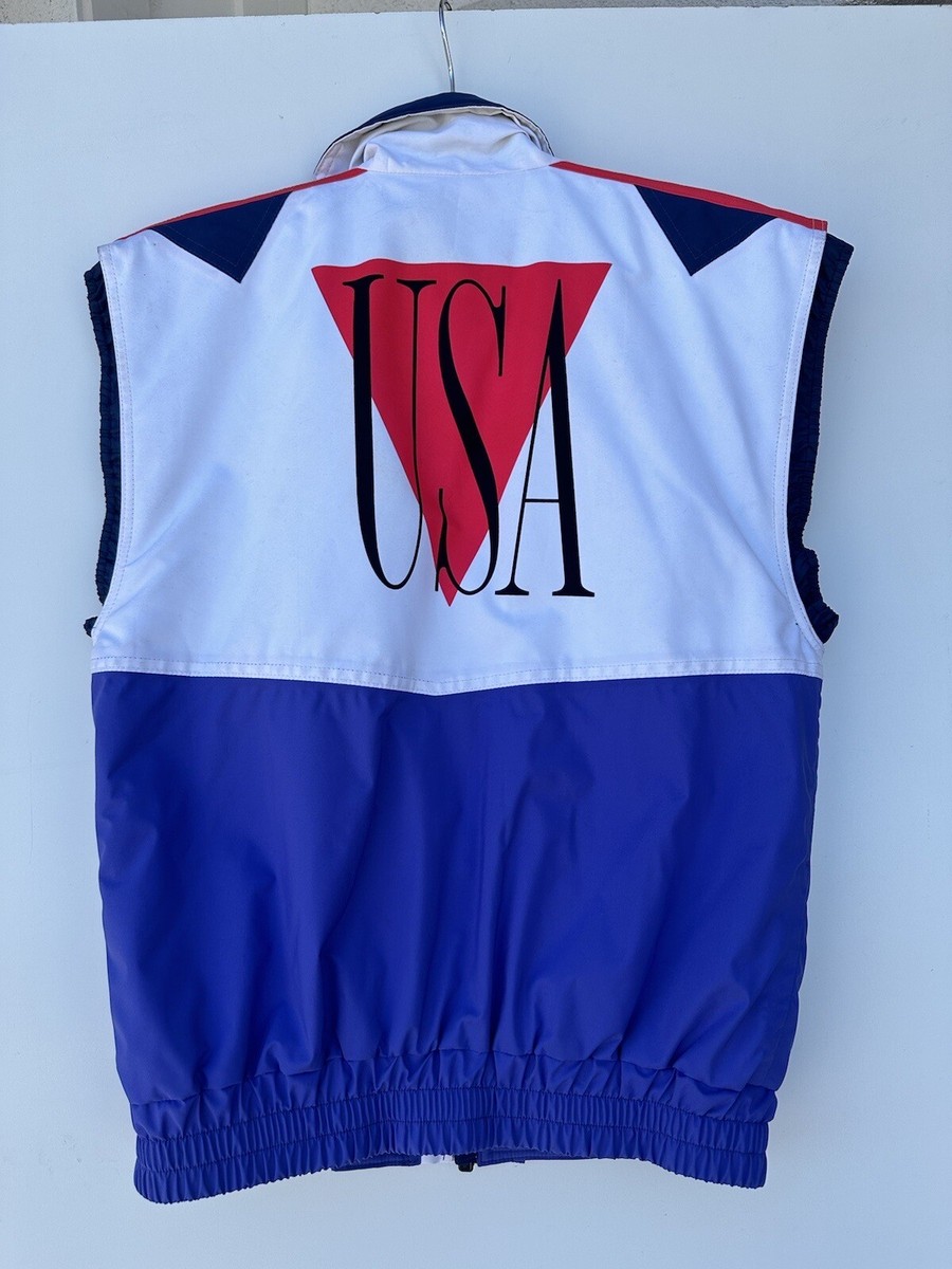 Vintage RARE 80s USA Olympic Disabled Ski Team Gore Tex Vest