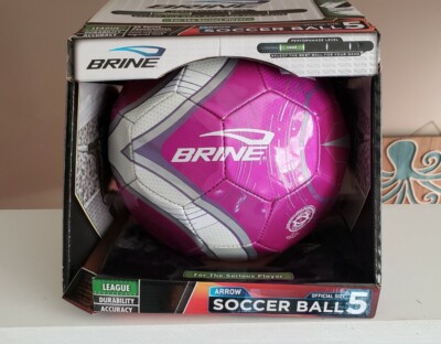Brine Arrow Soccer Ball Purple Official Size 5 NEW Performance Level LEAGUE