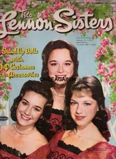 VINTAGE UNCUT '61 LENNON SISTERS PAPER DOLLS~#1 TOP REPRODUCTION~2O PGS CLOTHING