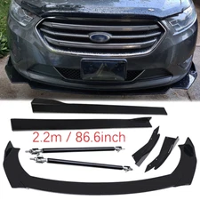 For Ford Focus ST RS 2000-18 Front Bumper Lip Spoiler Splitter Glossy Black