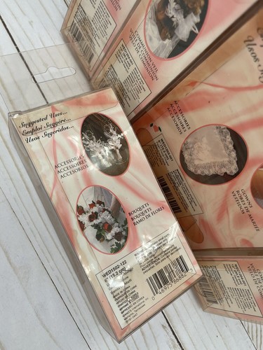 Duradero Prometido NUEVO Colección Perla Acento Flores Lote 6 Nuevo de Lote Antiguo Boda Hágalo Usted Mismo Coser - Imagen 8 de 8