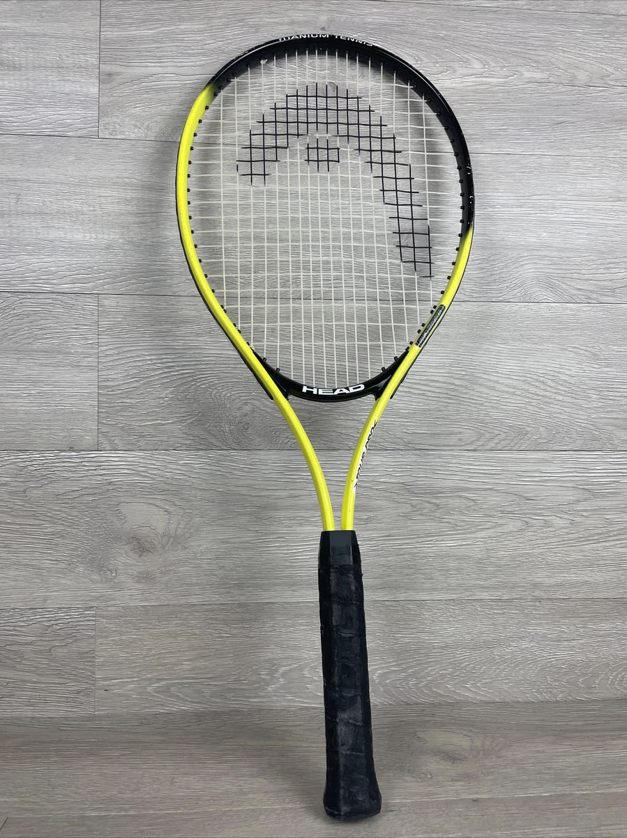 Raqueta de tenis Head Tour Pro titanio 4 3/8 raqueta negra amarilla | eBay