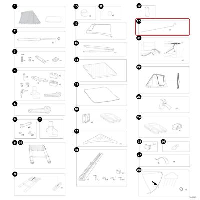 Thule Rainfly Rods (Set of 2) für Basin Wedge