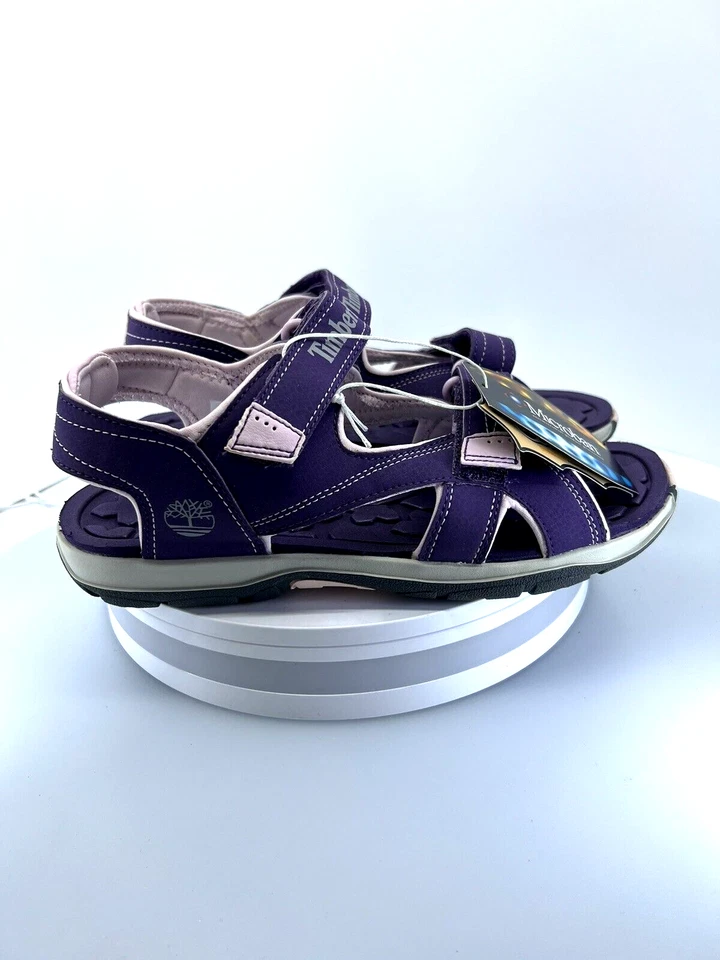 Timberland Mad River Juniors Talla 6 Púrpura Informal Zapatos Correa Sandalias 3882R Foto 4 de 4