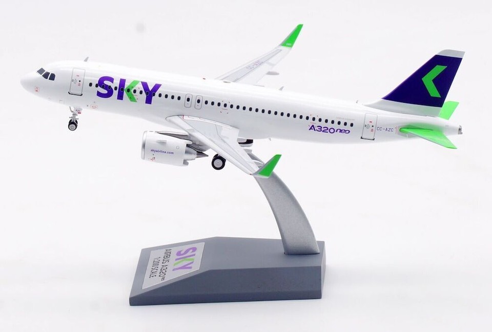 Inflight EAVAZC Sky Airline Chile Airbus A320neo CC-AZC Diecast 1/200 ...
