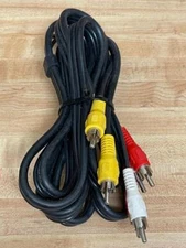 2 RED,2 WHITE & 2 YELLOW  PLUGS  AV AUDIO VIDEO CABLE COMPONENT HEAVY DUTY #V29