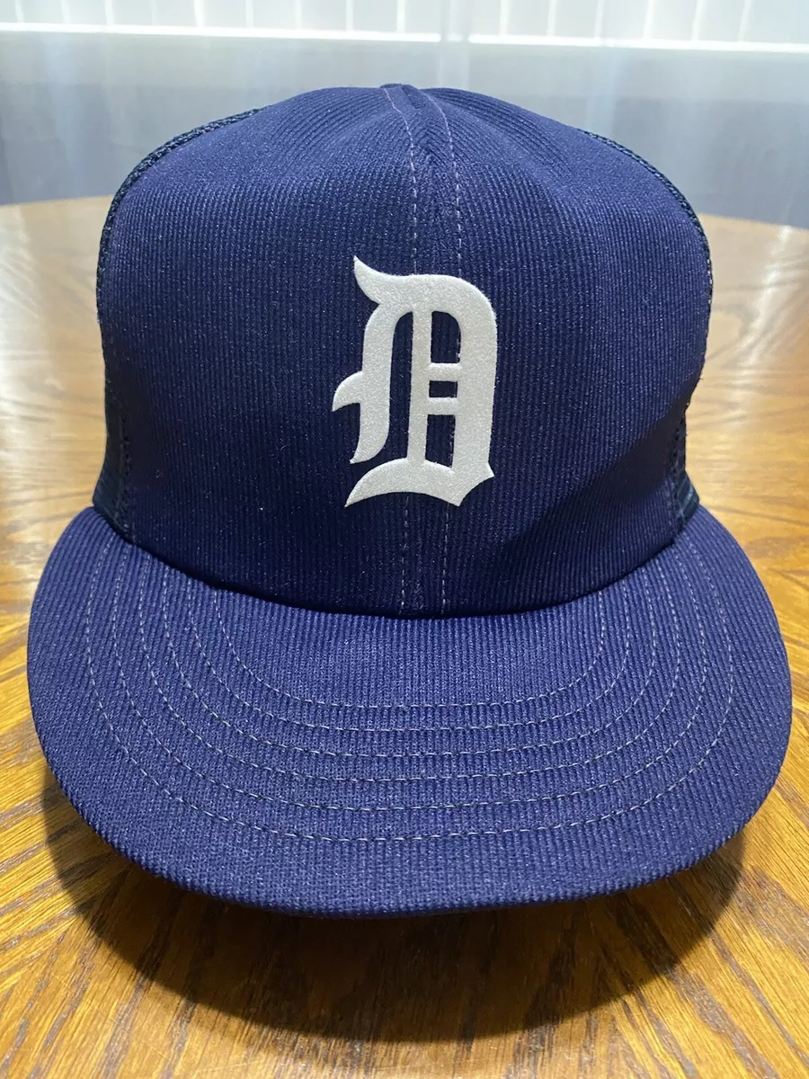 Vintage MLB Made In USA Detroit Tigers Mesh Snapback Hat Cap