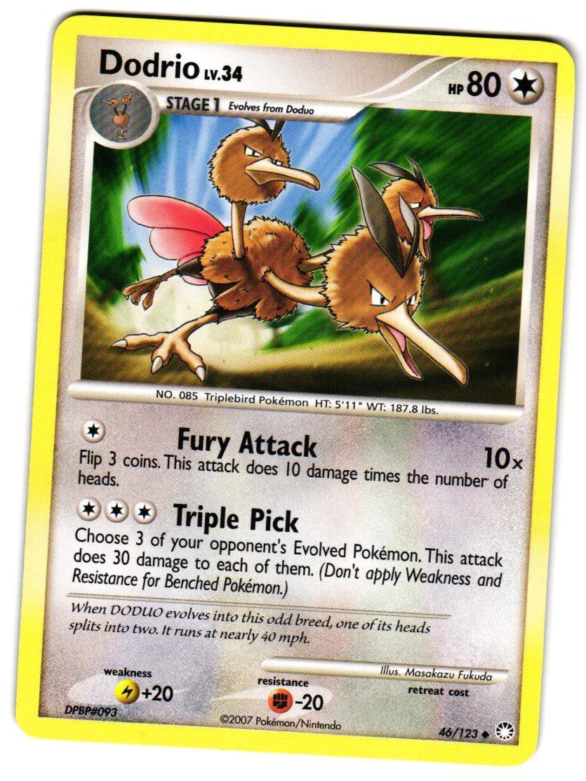 Pokemon Mysterious Treasures Dodrio #46/123 Uncommon Lightly played