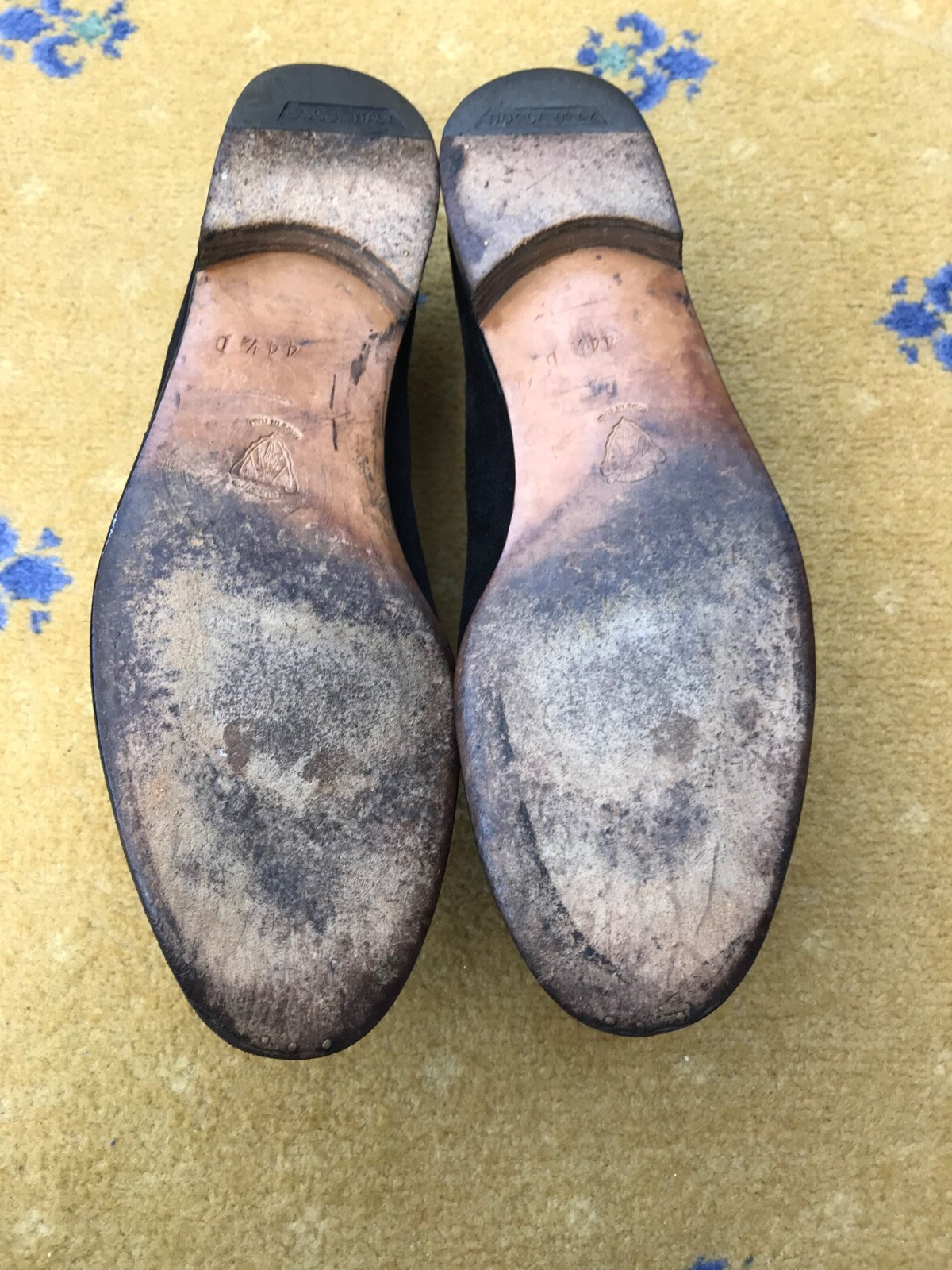 Gucci Loafers Shoes Suede Black Gold Horsebit Vintage Mens UK 10.5 US 11 44.5 D thumbnail 8