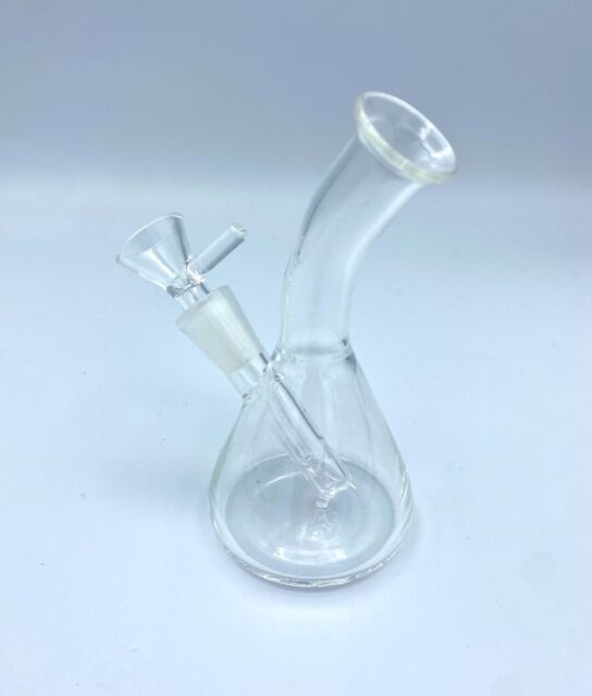 Hookah 4" Mini Glass Bong Smoking Water Pipe Bubbler W/ Glass Bowl-Tobacco