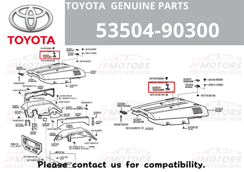 Toyota Genuine Land Cruiser FJ40 FJ43 FJ45 Windshield Hood Catch 53504-90300 - Picture 2 of 9