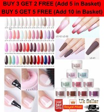 Lilycute Acrylic Nail Dipping Powder White Nude Clear Pink Dust DIP UK