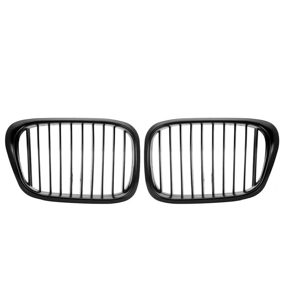 2X Matte Black Front Kidney Grill Grille for BMW E39 M5 528i 525i 540i 1997-2003 Foto 2 de 4