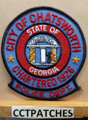 CITY OF CHATSWORTH, GEORGIA POLICE SHOULDER PATCH GA | eBay