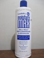 LUSTRASILK MOISTURE MAX MEGA-MOIST DEEP CONDITIONER  DETANGLER 16 oz
